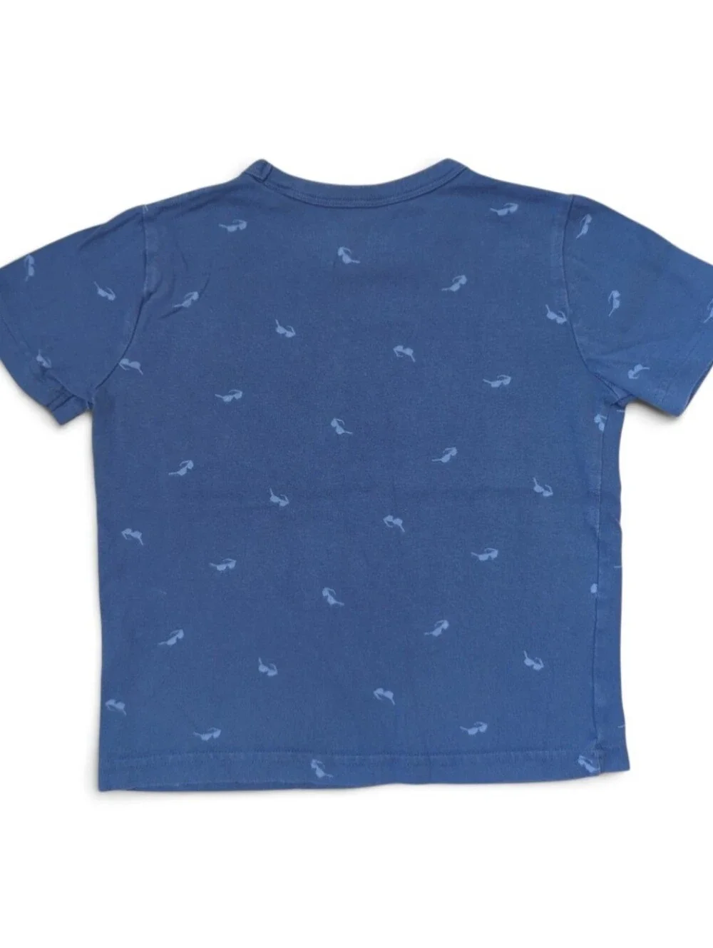 Boden Navy Tee with Light Blue Sunglasses And Dog Motif